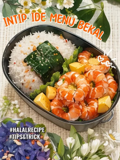 Menu Bekal: Tumis Udang, Nasi Liwet và Tahu Telur Bumbu Barbeque