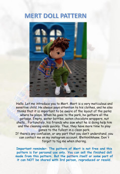 Mert Doll Crochet Pattern: Complete Amigurumi Instructions with Materials, Abbreviations, and Step-by-Step Head & Hair Guide