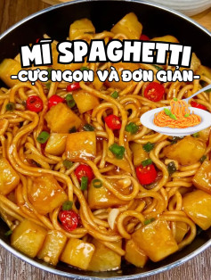 Mì spaghetti khoai tây chiên sốt đậm đà cực ngon và đơn giản