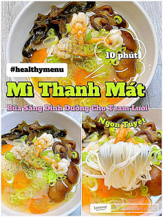 Mì Thanh Mát Tôm Nấm: Bữa Sáng Dinh Dưỡng Cho Team Lười, Ngon Tuyệt