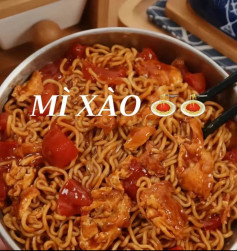 Mì xào cà chua trứng - Hướng dẫn cách làm mì ăn liền ngon