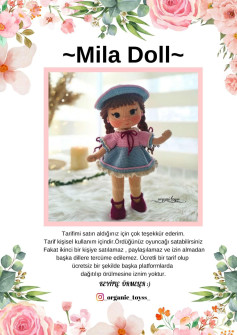 Mila Doll Crochet Pattern - Amigurumi Girl Doll Tutorial with Materials and Step-by-Step Instructions