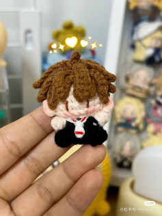 Mini Wolf Crochet Doll Pattern - Cute Amigurumi Tutorial Chart