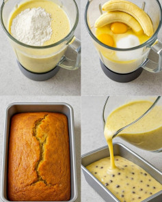 Món bánh chuối xay sinh tố nhanh ngon dành cho chuối chín