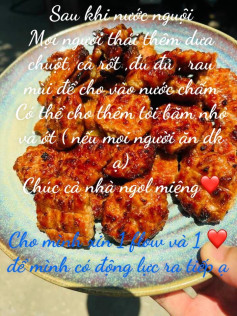 Nước chấm ăn bún chả nướng - Công thức chi tiết với nước mắm nam ngư, đường trắng và mì chính