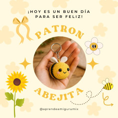 Patrón Amigurumi Abejita Llavero: Guía Paso a Paso para Móc