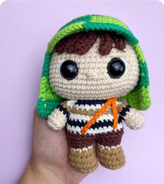 Patrón Amigurumi Chapulín Colorado: Guía Paso a Paso y Diagrama Jacquard