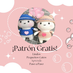 Patrón Amigurumi Gato Lindo Paso a Paso