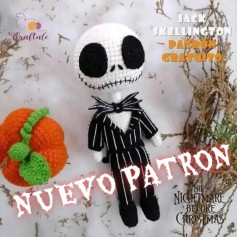 Patrón Amigurumi Jack Skellington Halloween