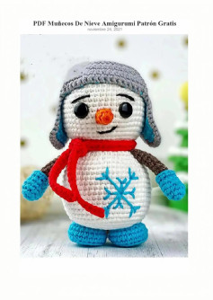 Patrón Amigurumi Muñeco De Nieve Gratis