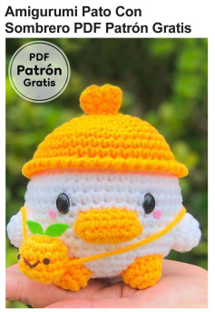 Patrón Amigurumi Pato Con Sombrero Gratis