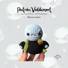 Patrón Amigurumi Voldemort Tejido: Guía Paso a Paso con Materiales y Abreviaturas