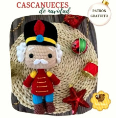 Patrón Cascanueces de Navidad Amigurumi Paso a Paso