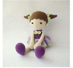 Patrón completo para tejer la muñeca amigurumi Didi