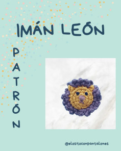 Patrón Crochet Imán León: Guía paso a paso para hacer un adorable imán de león con materiales y abreviaturas