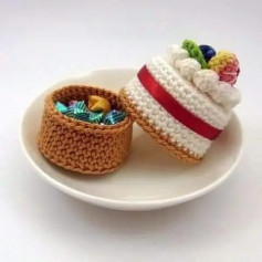 Patrón Crochet Pastel de Cumpleaños - Día 80 Reto Amigurumis