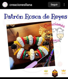 Patrón Crochet Rosca de Reyes