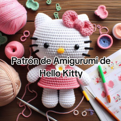 Patrón de Amigurumi Hello Kitty paso a paso gratis