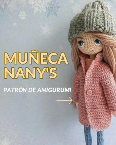Patrón de Amigurumi Muñeca Nany's con Abrigo Rosa