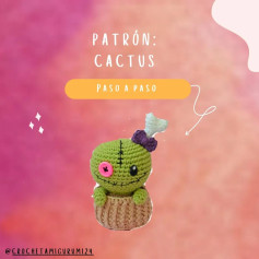 Patrón de Cactus Amigurumi Paso a Paso