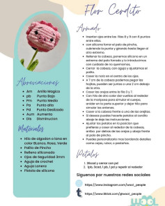 Patrón de Crochet Flor Cerdito: Guía Completa