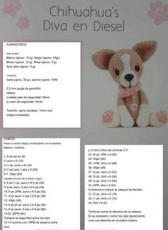 Patrón de Crochet para Amigurumi Perro Chihuahua y Rottweiler: Guía Paso a Paso