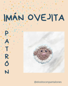 Patrón de Crochet para Imán Ovejita: Guía Paso a Paso con Materiales y Abreviaturas