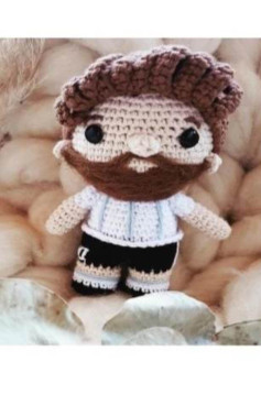 Patron de Crochet para Mini Messi Amigurumi