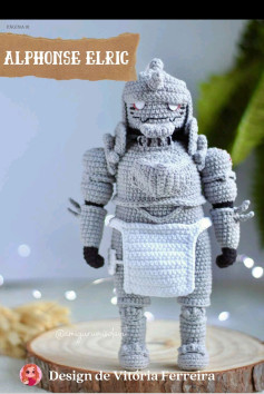 Patrón de ganchillo Alphonse Elric Fullmetal Alchemist