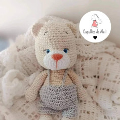 Patrón de ganchillo para oso amigurumi Juana