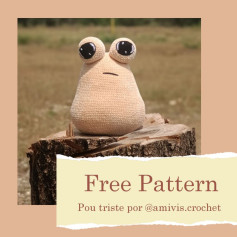 Patrón de ganchillo Pou triste