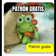Patrón Gratis Amigurumi Monstruo Verde de Ojos Grandes