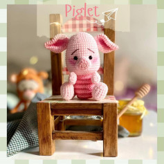 Patrón gratis Amigurumi Piglet rosa