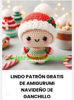 Patrón Gratis de Amigurumi Navideño de Ganchillo