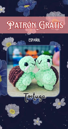 Patrón Gratis de Tortuga Amigurumi a Crochet en Español con Instrucciones Paso a Paso