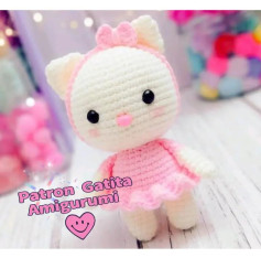 Patron Gratis Gatita Amigurumi: Guía de tejido paso a paso