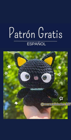 Patrón Gratis Gato Negro Amigurumi PDF