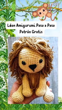Patrón Gratis León Amigurumi Paso a Paso