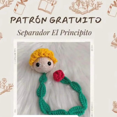 Patrón Gratis Móc Len Bookmark Cậu Bé Hoàng Tử