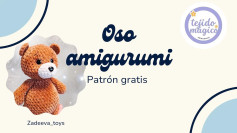 Patrón gratis Oso amigurumi de Tejido Mágico