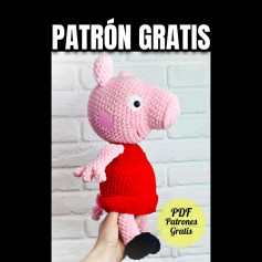 Patrón Gratis: Peppa Pig Amigurumi Tejido a Crochet