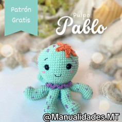 Patrón Gratis Pulpo Pablo: Amigurumi Místico con Tentáculos y Ojos Grandes