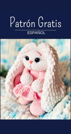 Patrón Gratis Sophie Conejo de peluche Amigurumi