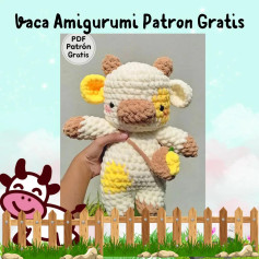 Patrón Gratis Vaca Amigurumi Tejido a Crochet
