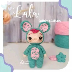 Patrón Gratuito Amigurumi Lala - Muñeco Raton Crochet
