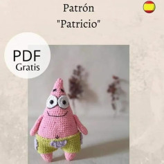 Patrón Gratuito Amigurumi Patrício Estrella de Mar Rosa PDF