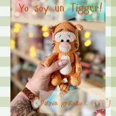 Patrón Gratuito Amigurumi Tigger de Winnie the Pooh