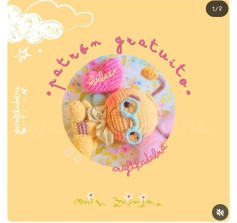Patrón Gratuito: Búp bê Ong Amigurumi Móc Len Màu Vàng và Hồng với Kính