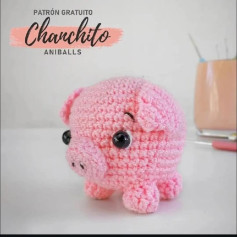 Patrón Gratuito Chanchito Amigurumi Rosa