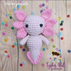 Patrón gratuito de axolote rosa a crochet